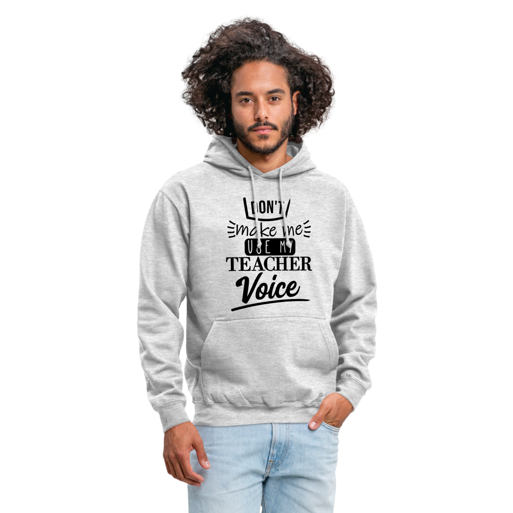 Teacher voice - Unisex Hoodie - Hellgrau meliert