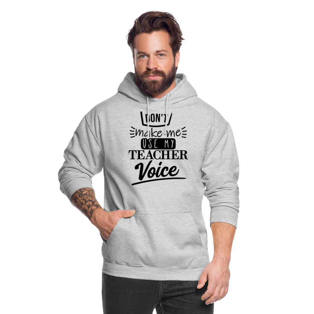 Teacher voice - Unisex Hoodie - Hellgrau meliert