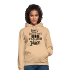 Teacher voice - Unisex Hoodie - Beige