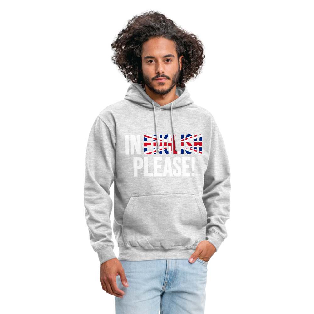 In english please - Unisex Hoodie - Hellgrau meliert