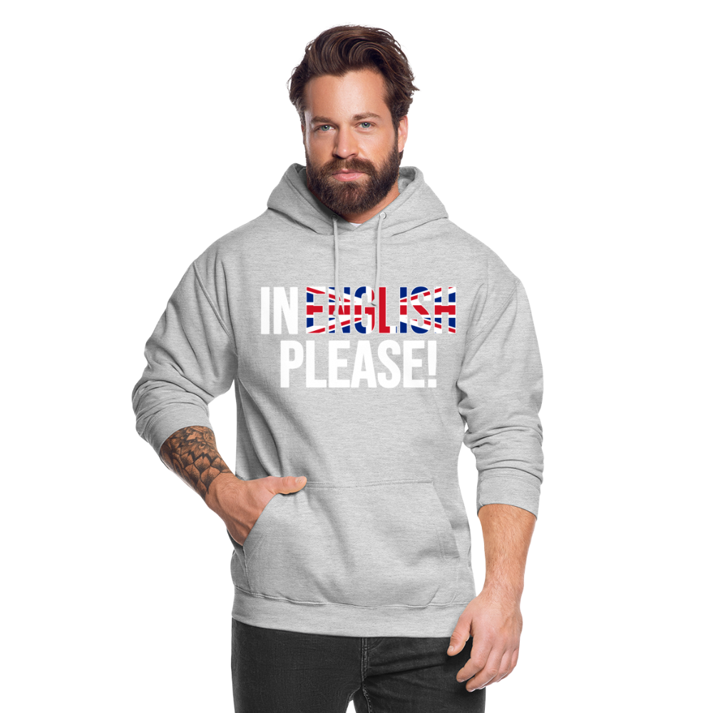 In english please - Unisex Hoodie - Hellgrau meliert