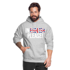 In english please - Unisex Hoodie - Hellgrau meliert