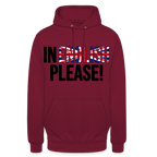 In english please! - Unisex Hoodie - Bordeaux