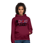 In english please! - Unisex Hoodie - Bordeaux