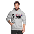 In english please! - Unisex Hoodie - Hellgrau meliert