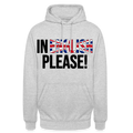 In english please! - Unisex Hoodie - Hellgrau meliert
