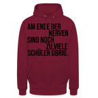 zu viele Schüler - Unisex Hoodie - Bordeaux