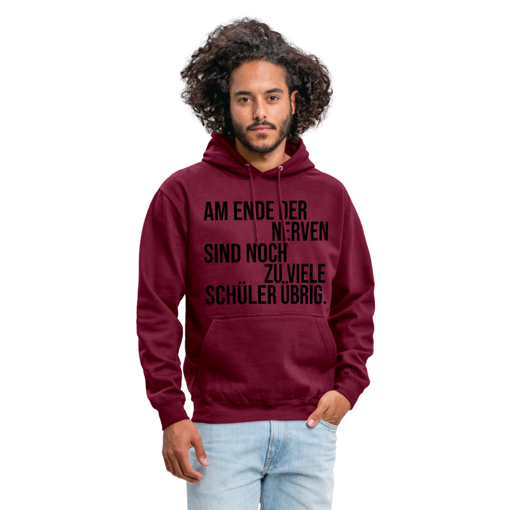 zu viele Schüler - Unisex Hoodie - Bordeaux