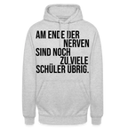 zu viele Schüler - Unisex Hoodie - Hellgrau meliert