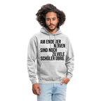zu viele Schüler - Unisex Hoodie - Hellgrau meliert