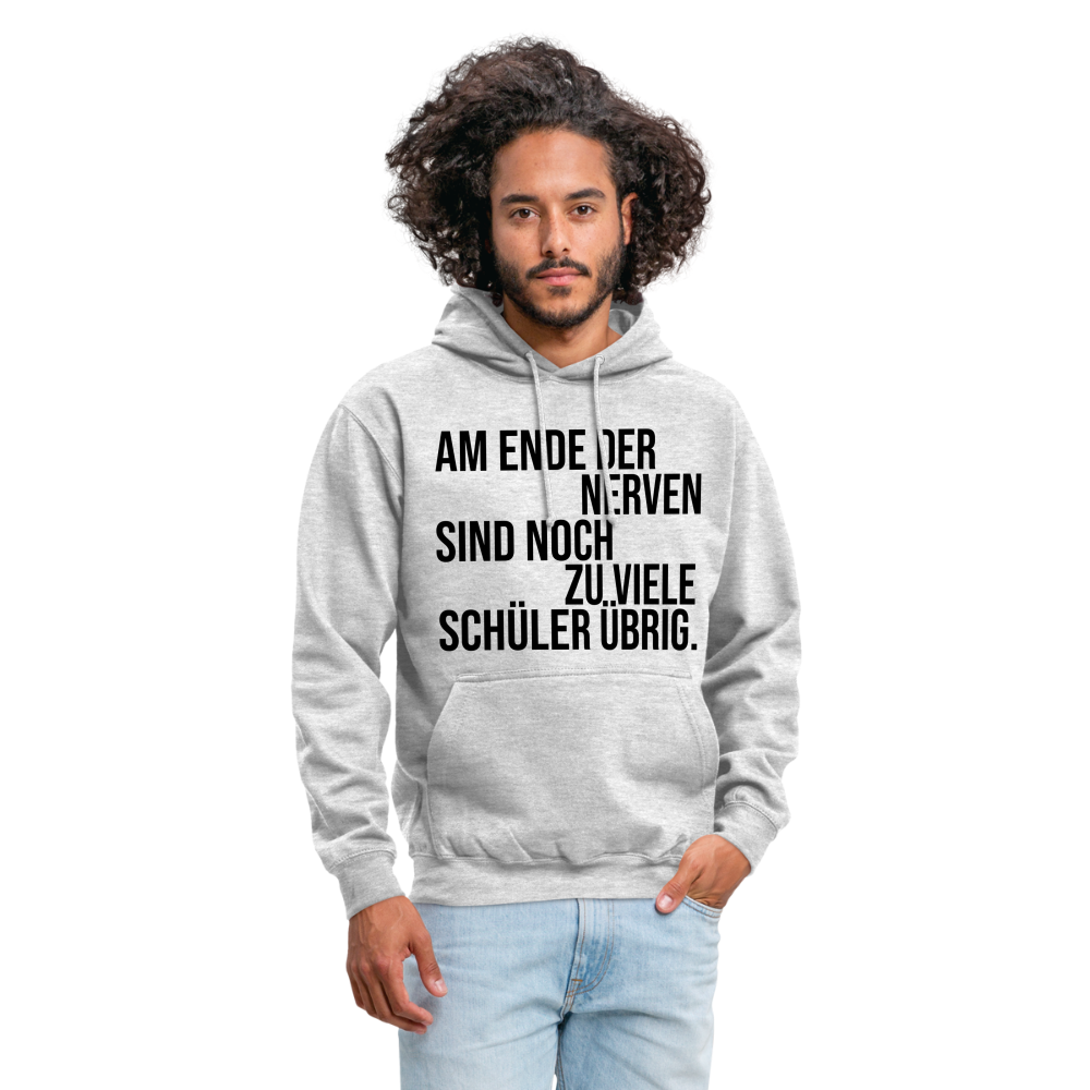 zu viele Schüler - Unisex Hoodie - Hellgrau meliert