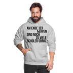 zu viele Schüler - Unisex Hoodie - Hellgrau meliert