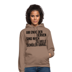 zu viele Schüler - Unisex Hoodie - Mokka