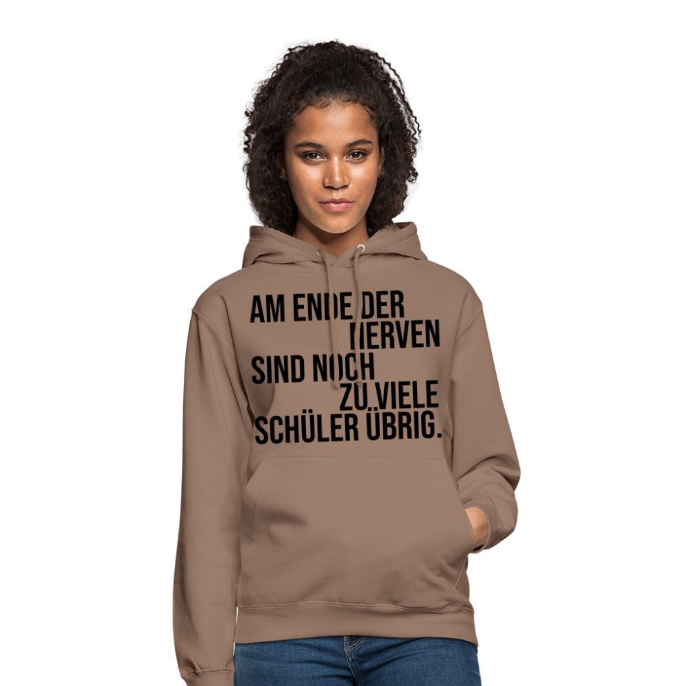 zu viele Schüler - Unisex Hoodie - Mokka