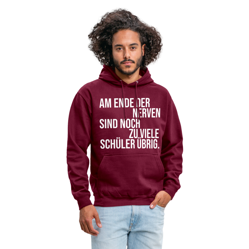 Zu viele Schüler - Unisex Hoodie - Bordeaux