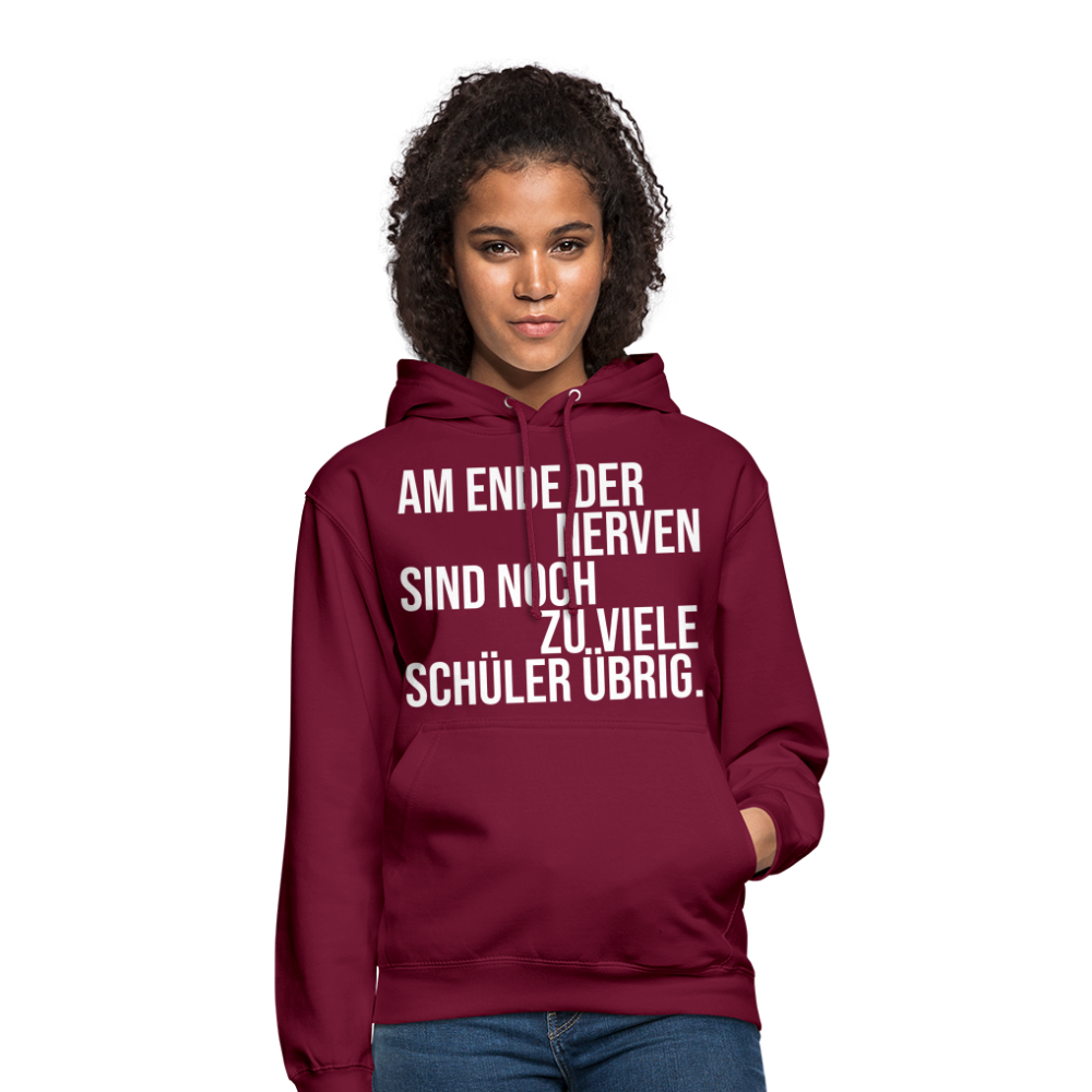 Zu viele Schüler - Unisex Hoodie - Bordeaux
