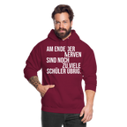Zu viele Schüler - Unisex Hoodie - Bordeaux