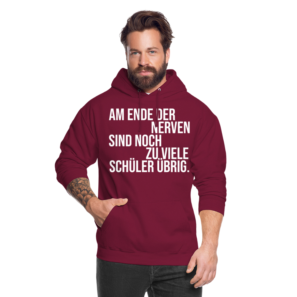 Zu viele Schüler - Unisex Hoodie - Bordeaux