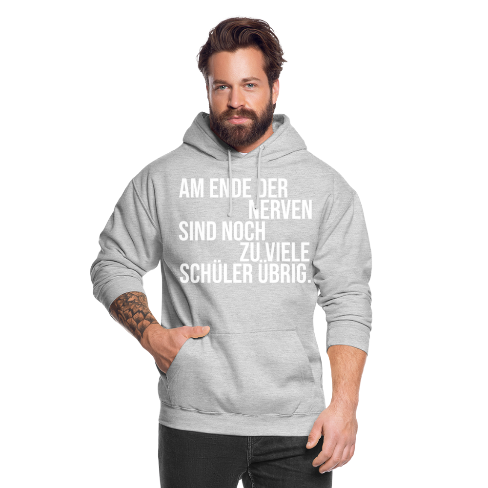 Zu viele Schüler - Unisex Hoodie - Hellgrau meliert