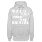 Zu viele Schüler - Unisex Hoodie - Hellgrau meliert