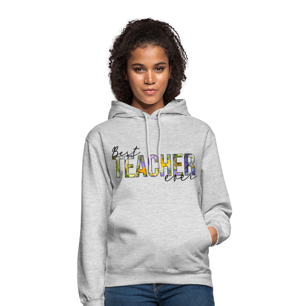 Best teacher ever - Unisex Hoodie - Hellgrau meliert