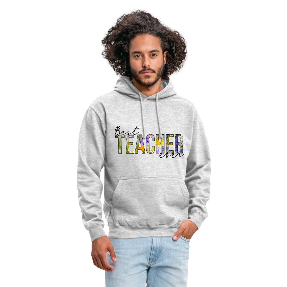 Best teacher ever - Unisex Hoodie - Hellgrau meliert