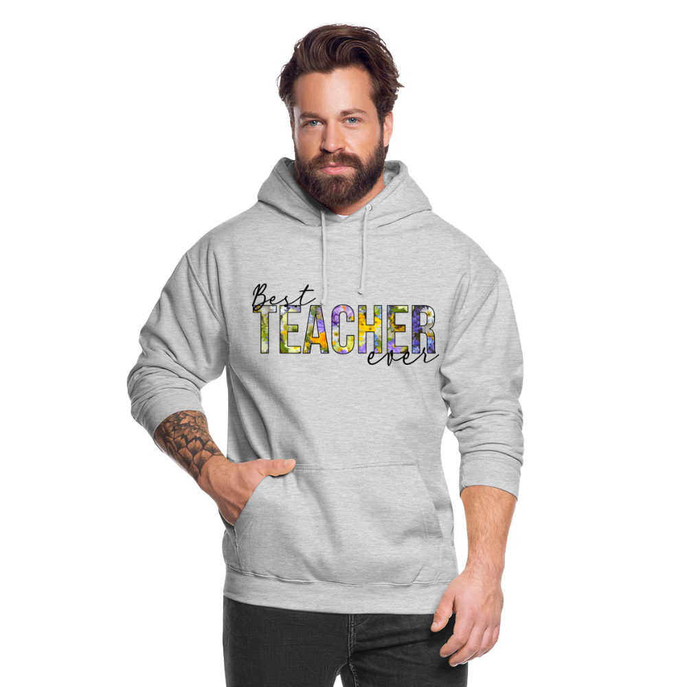 Best teacher ever - Unisex Hoodie - Hellgrau meliert
