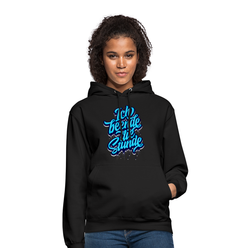 Ich beende die Stunde - Unisex Hoodie - Schwarz