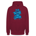 Ich beende die Stunde - Unisex Hoodie - Bordeaux