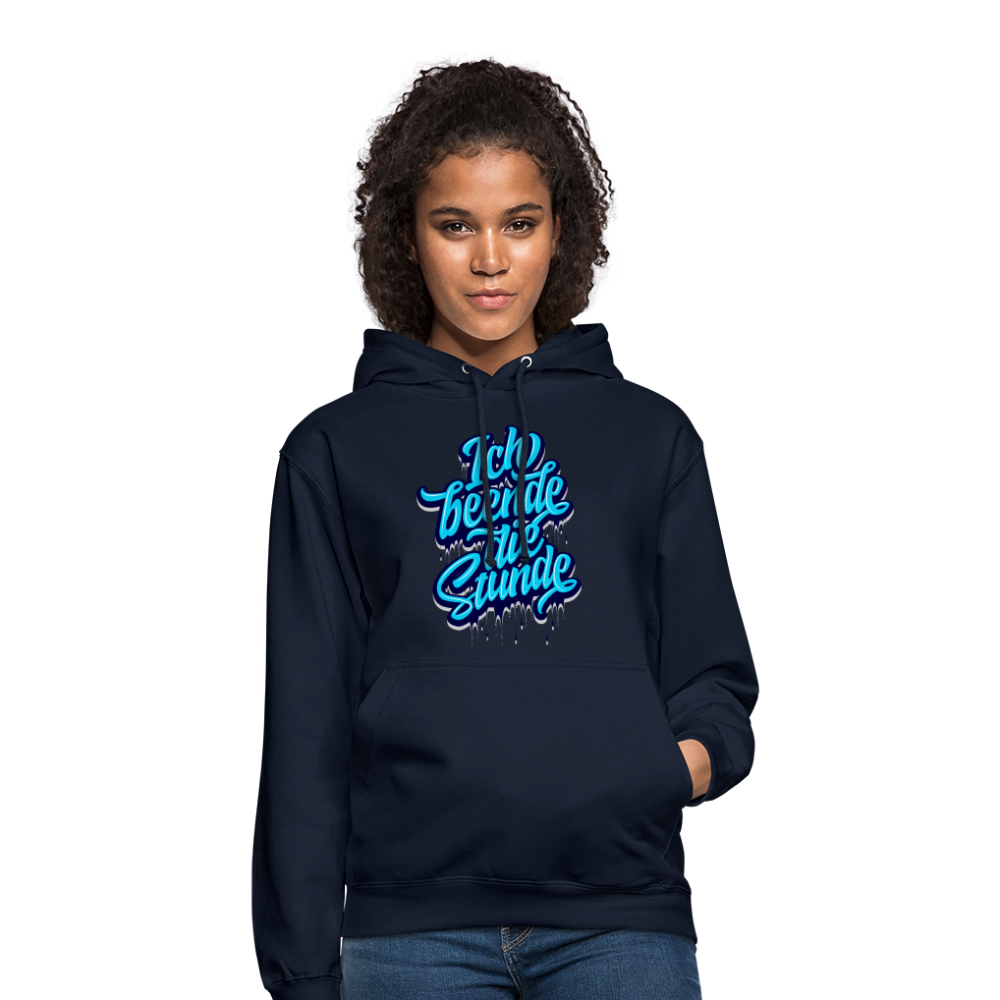 Ich beende die Stunde - Unisex Hoodie - Navy