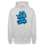 Ich beende die Stunde - Unisex Hoodie - Hellgrau meliert