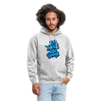 Ich beende die Stunde - Unisex Hoodie - Hellgrau meliert