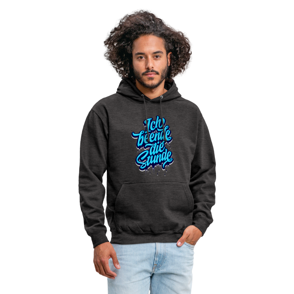 Ich beende die Stunde - Unisex Hoodie - Anthrazit