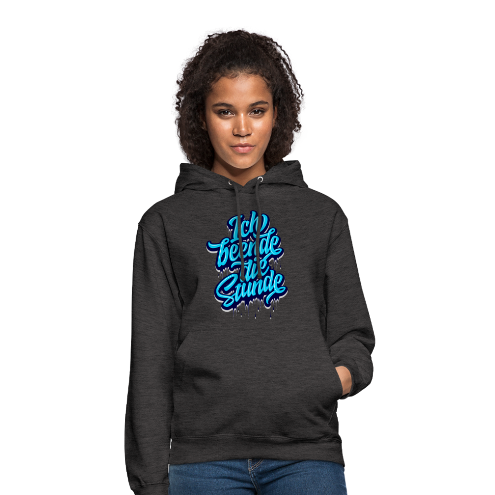 Ich beende die Stunde - Unisex Hoodie - Anthrazit