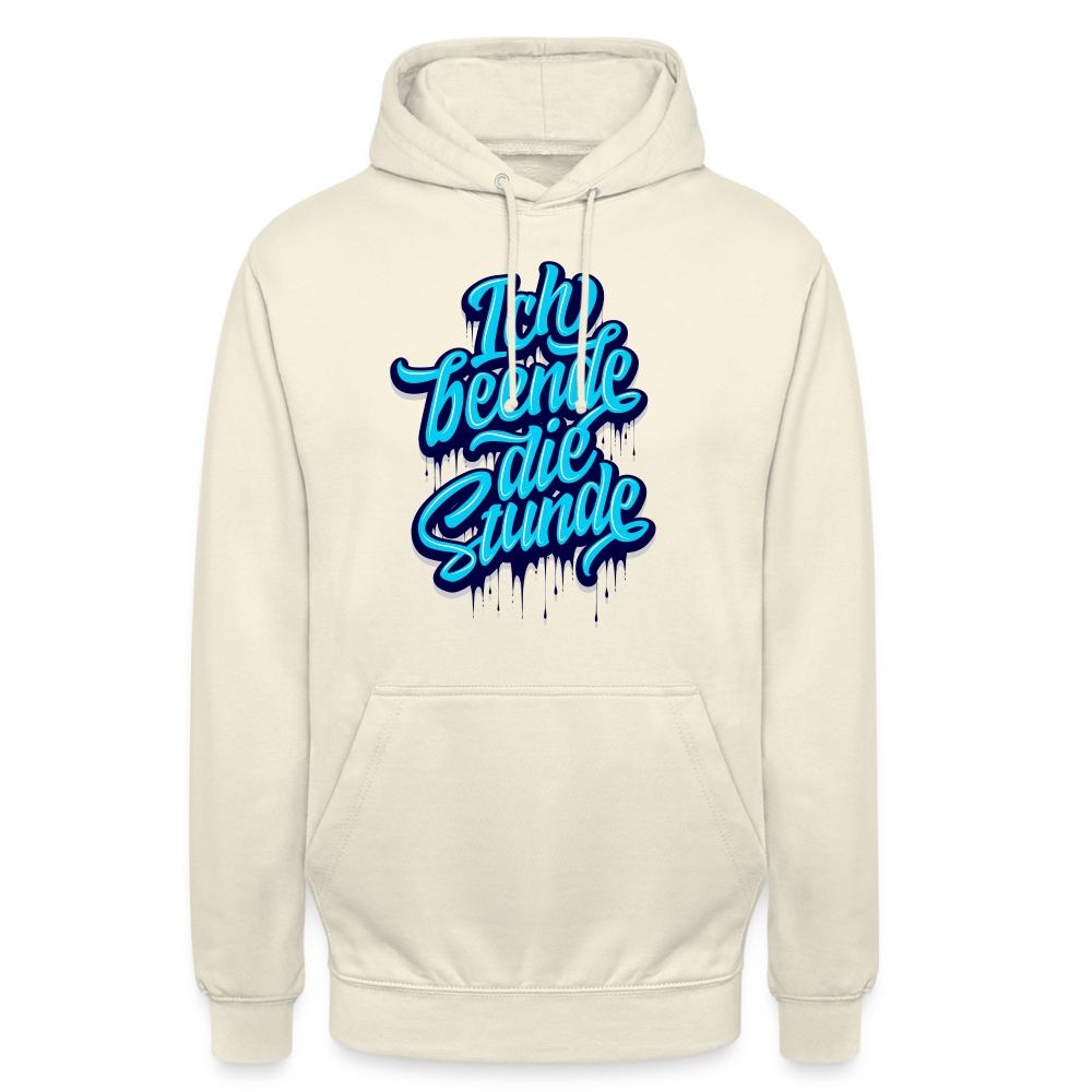 Ich beende die Stunde - Unisex Hoodie - Vanille-Milchshake