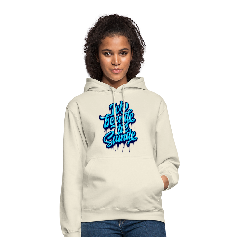 Ich beende die Stunde - Unisex Hoodie - Vanille-Milchshake