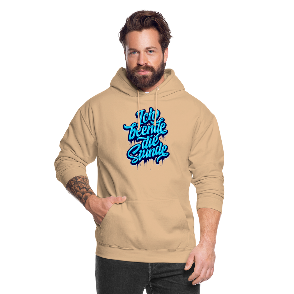 Ich beende die Stunde - Unisex Hoodie - Beige
