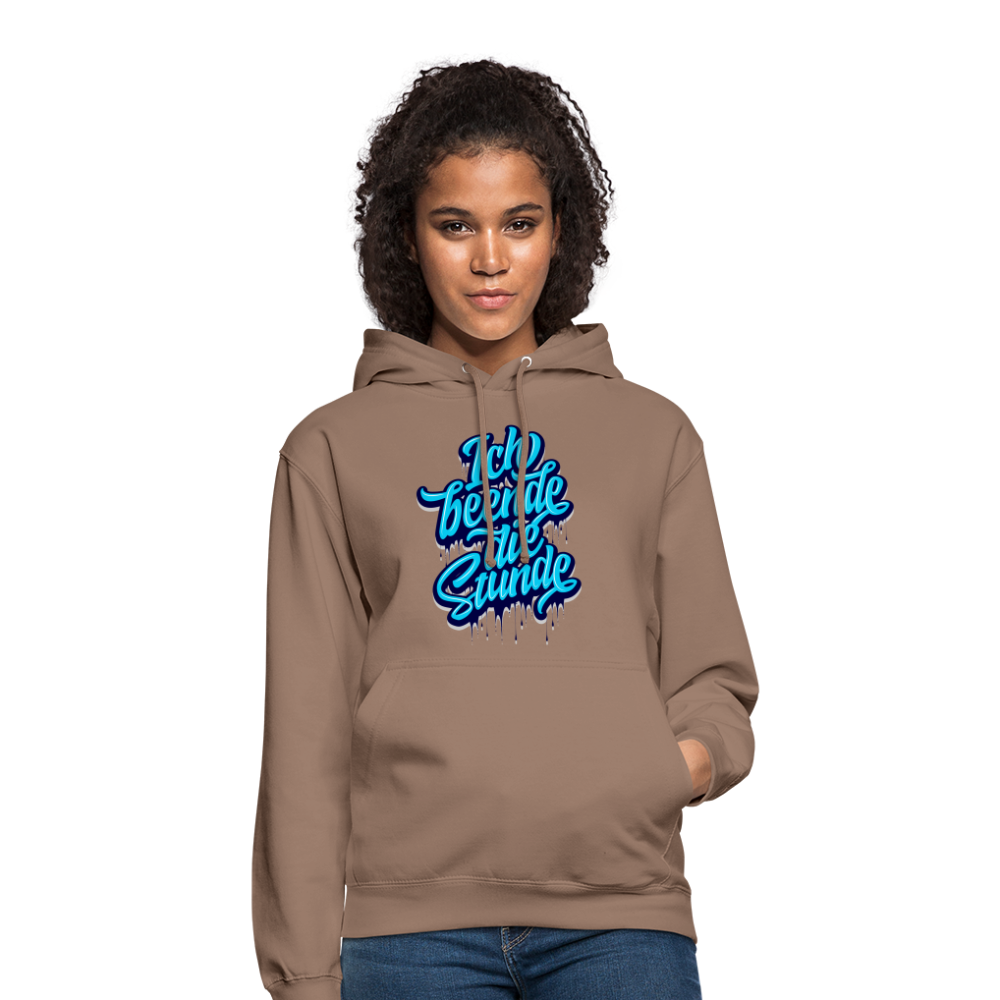 Ich beende die Stunde - Unisex Hoodie - Mokka