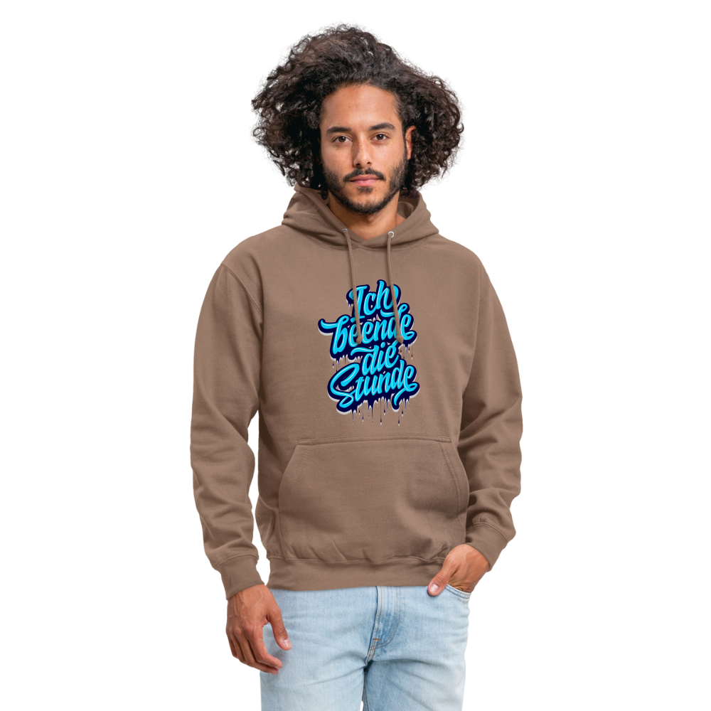Ich beende die Stunde - Unisex Hoodie - Mokka