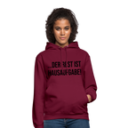 Der Rest ist Hausaufgabe! - Unisex Hoodie - Bordeaux