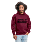 Der Rest ist Hausaufgabe! - Unisex Hoodie - Bordeaux