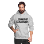 Der Rest ist Hausaufgabe! - Unisex Hoodie - Hellgrau meliert