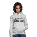 Der Rest ist Hausaufgabe! - Unisex Hoodie - Hellgrau meliert