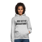 Der Rest ist Hausaufgabe! - Unisex Hoodie - Hellgrau meliert