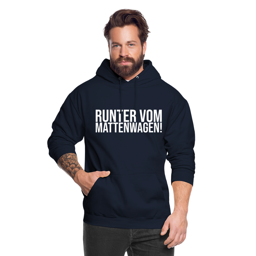Runter vom mattenwagen - Unisex Hoodie - Navy