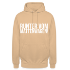 Runter vom mattenwagen - Unisex Hoodie - Beige