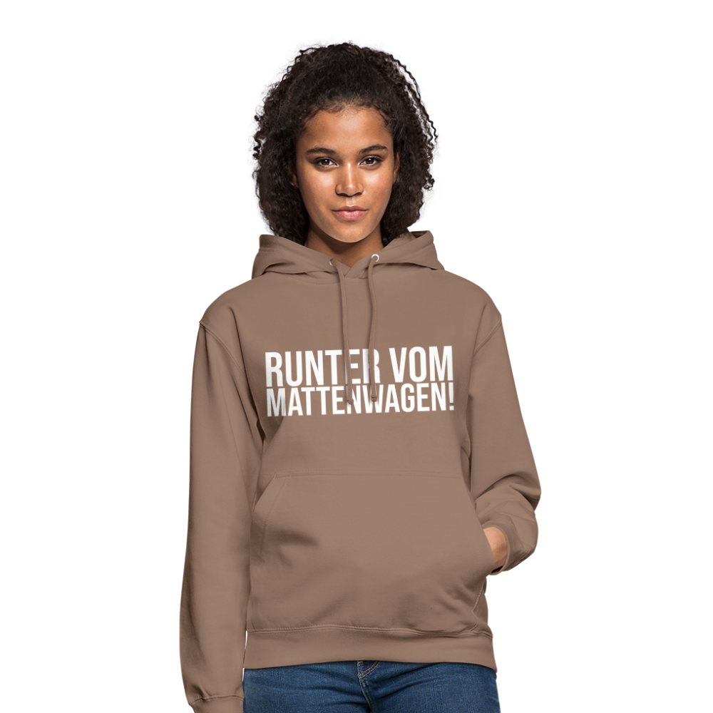 Runter vom mattenwagen - Unisex Hoodie - Mokka