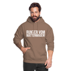 Runter vom mattenwagen - Unisex Hoodie - Mokka