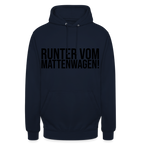 Runter vom Mattenwagen - Unisex Hoodie - Navy