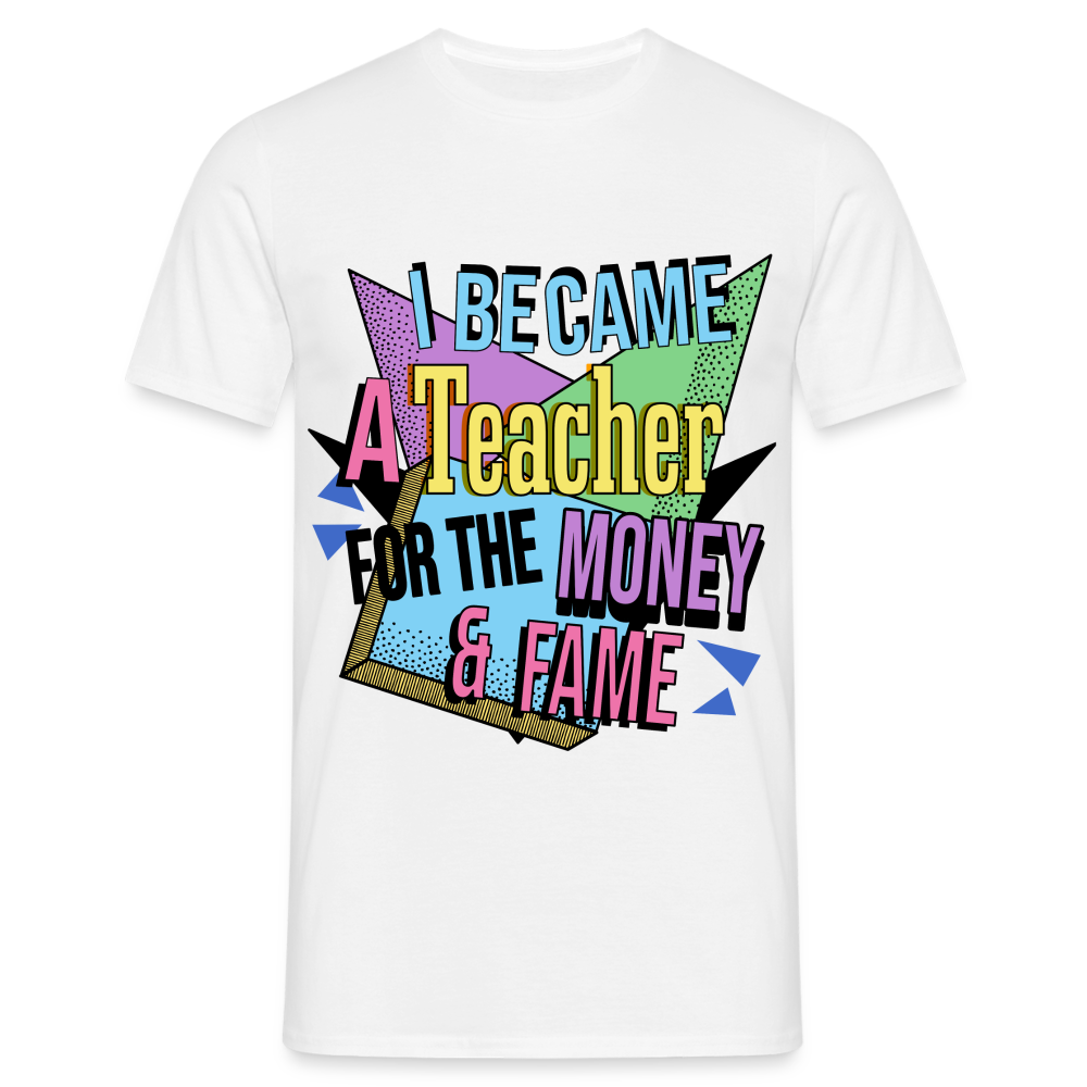 Money & Fame 90's - Männer T-Shirt - weiß